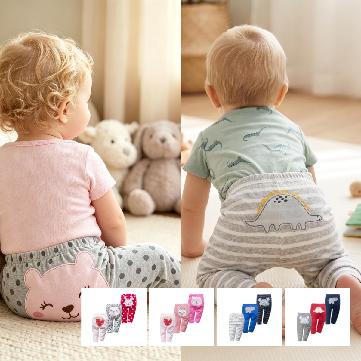 Summer Clothing Baby Boy - 3PCS 유니섹스 코튼 하렘 PP 바지