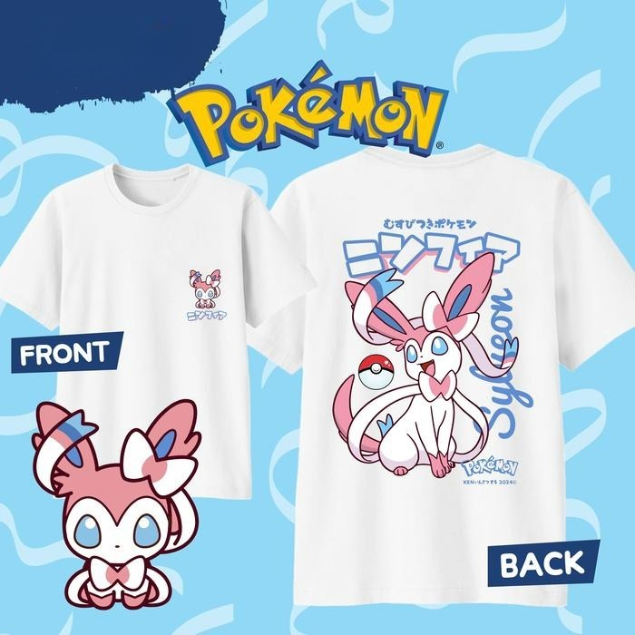 Summer Clothing Men 2025 - 2025 여름 포켓몬 애니메이션 SYLVEON 100%