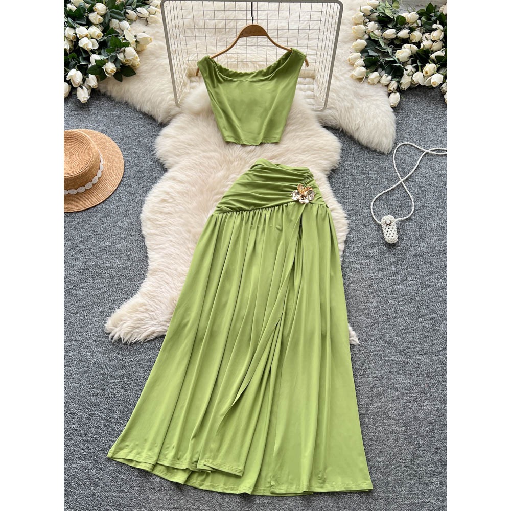 Summer Clothing Vintage - 시크 빈티지 슬리브리스 슬림 엘레강스 페어리