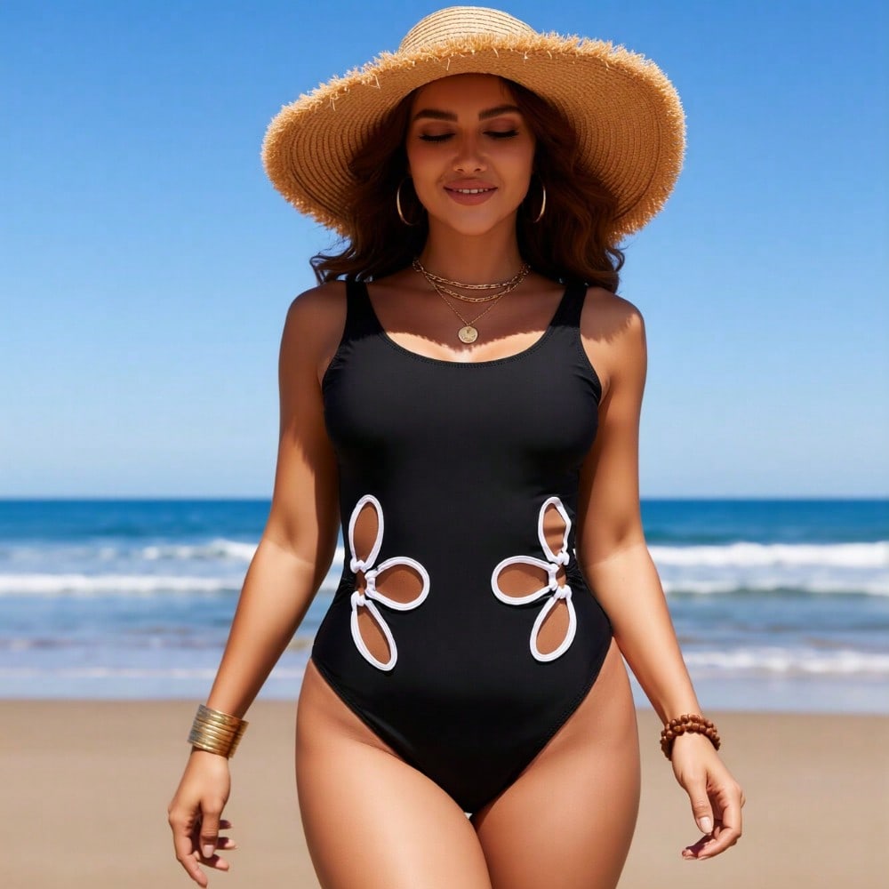 Swimsuit One Piece - 2026 신상 여성 원피스 수영복: 솔리드