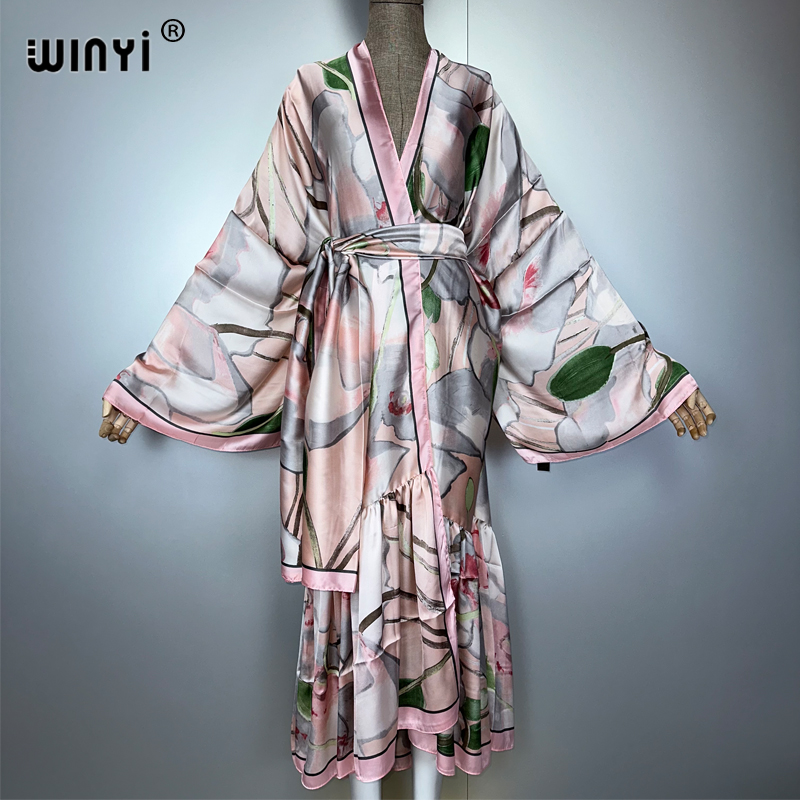 Summer Clothing Young Women - WINYI 아프리카 데일리 프롬 드레스 프린트