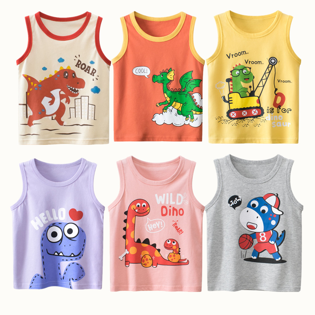 Summer Clothing Baby Boy - 2023 여름 여아용 어린이 조끼, 100%