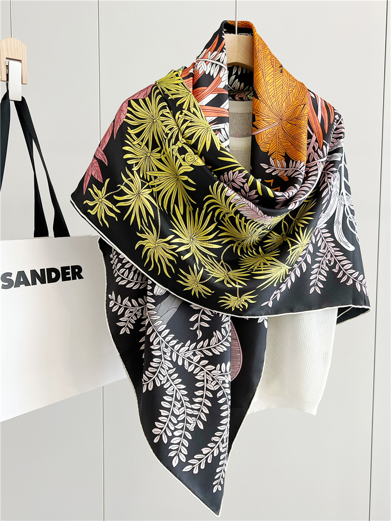 14mm 실크 스카프 여성용 핸드롤드 엣지 숄 럭셔리  - Summer Clothing Accessories 리뷰 및 가격