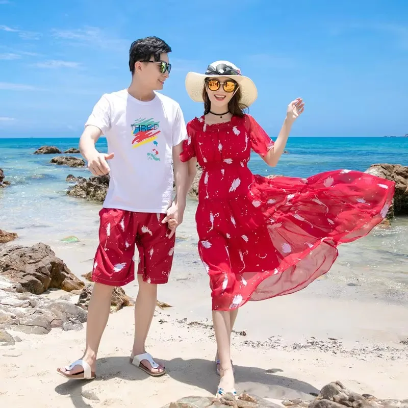 휴일 휴가 봐 가족 일치하는 의류 해변 딸과 엄마 드레 - Summer Clothing Looks 리뷰 및 가격