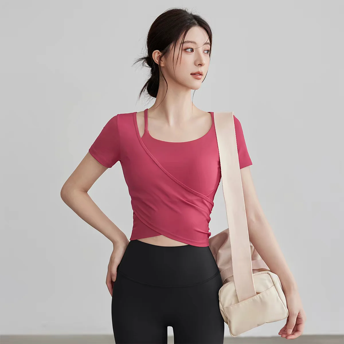 요가 의류 긴팔 여름용 하이룩 슬리밍 탑(가슴 패드 포 - Summer Clothing Looks 리뷰 및 가격