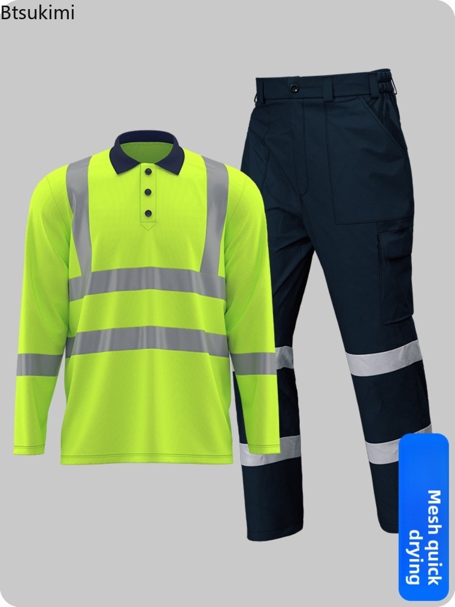 고시인성 안전 작업복 속건 폴로셔츠와 면바지 여름 반사 - Summer Hi Vis Clothing 리뷰 및 가격