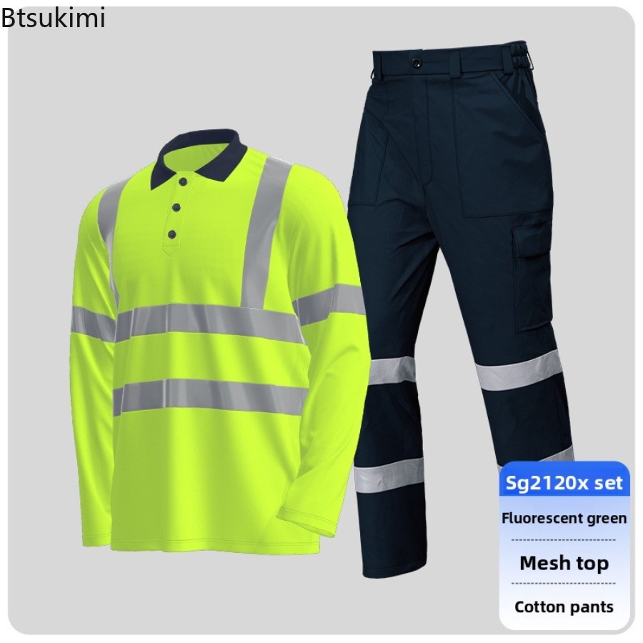 고시인성 안전 작업복 속건 폴로셔츠와 면바지 여름 반사 - Summer Hi Vis Clothing 리뷰 및 가격