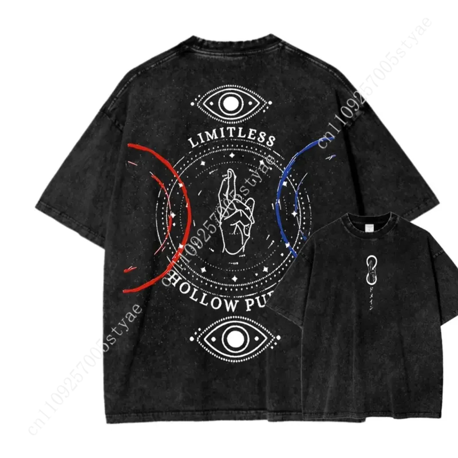 애니메이션 고죠 사토루 프린트 티셔츠 남녀 공용 의류  - Summer Clothing Vintage 리뷰 및 가격