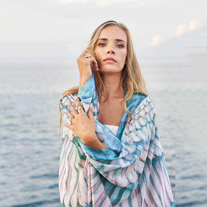 Boho-깃털 날개 비키니 커버 업 홀리데이 의류, 플 - Summer Clothing Young Women 리뷰 및 가격