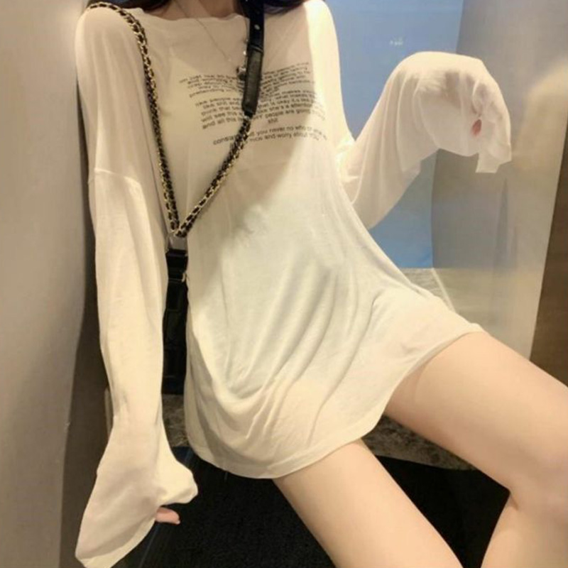 여성용 루즈 티셔츠 편지 패턴 심플한 디자인 한국 스타 - Summer Clothing Young Women 리뷰 및 가격