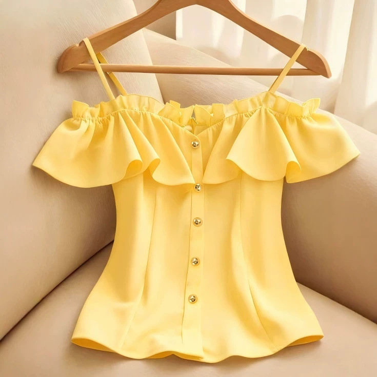 한국식 시크룩 더 젊어 보이는 슬래시 넥 슬림 블라우스 - Summer Clothing Looks 리뷰 및 가격