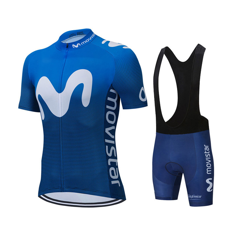 Movistar-신제품 팀 사이클링 저지 세트 MTB  - Summer Clothing Men Sale 리뷰 및 가격