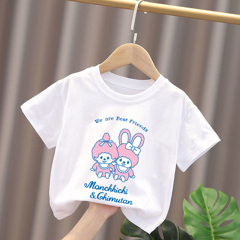 Monchhichi 키즈 티셔츠 애니메이션 피규어 소년 - Summer Clothing Kids 리뷰 및 가격