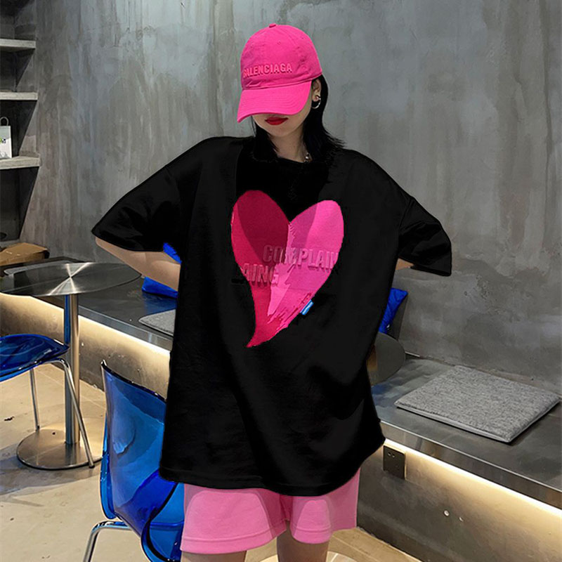 패션 O넥 반팔 스플라이스 프린트 레터 블라우스 여성  - Summer Clothing Young Women 리뷰 및 가격