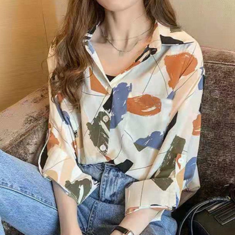 여성용 레저 셔츠, 올매치 긴팔 턴다운 칼라, 한국 스 - Summer Clothing Young Women 리뷰 및 가격