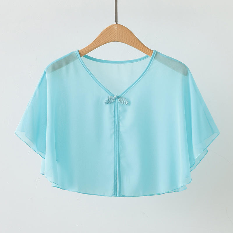 봄 시폰 짧은 겉옷 선 스크린 목도리 여성 태양 의류  - Summer Clothing Accessories 리뷰 및 가격